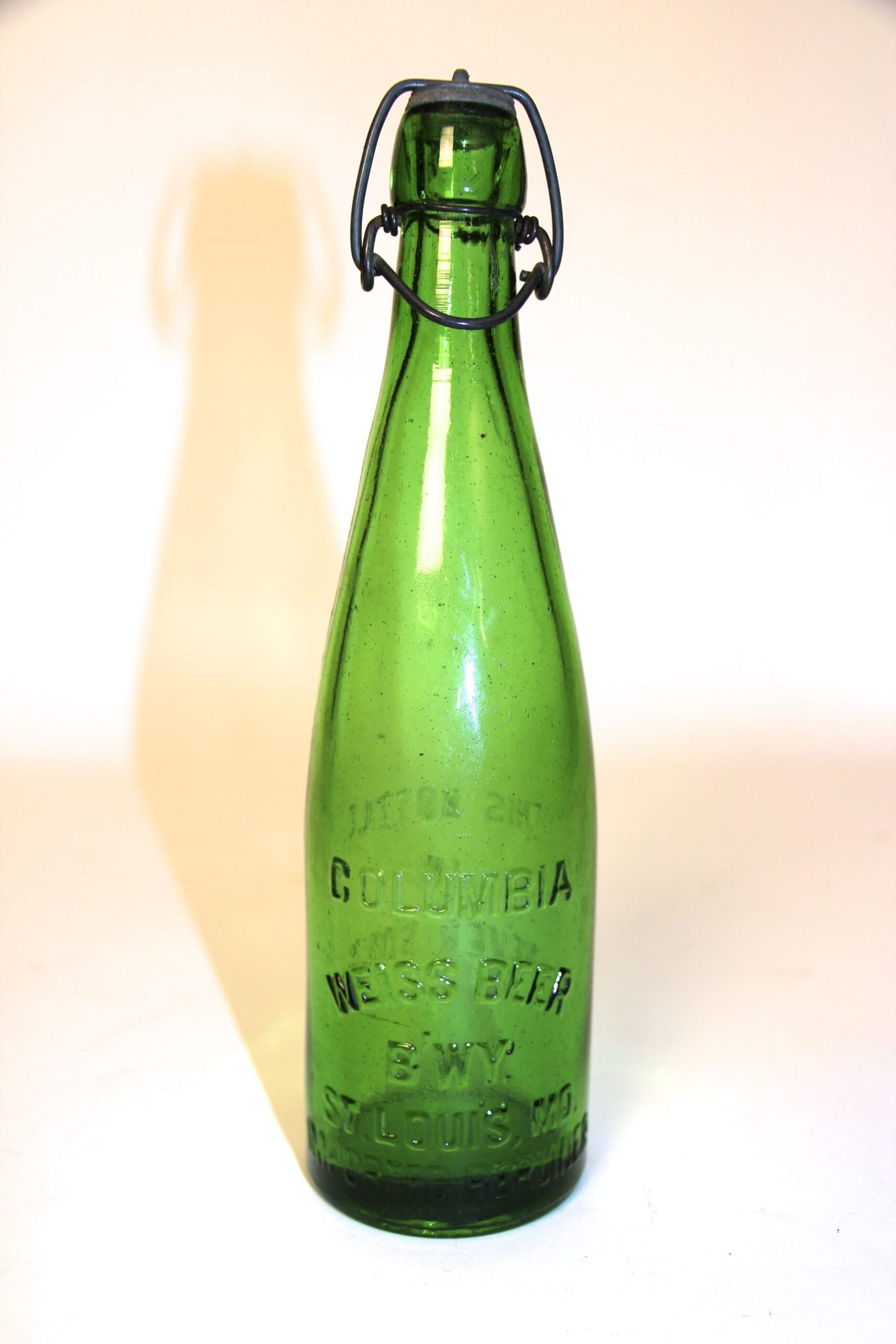 The Antique Advertising Expert | Columbia Brewing Co Weiss Beer Bottle 1885 - The Antique ...