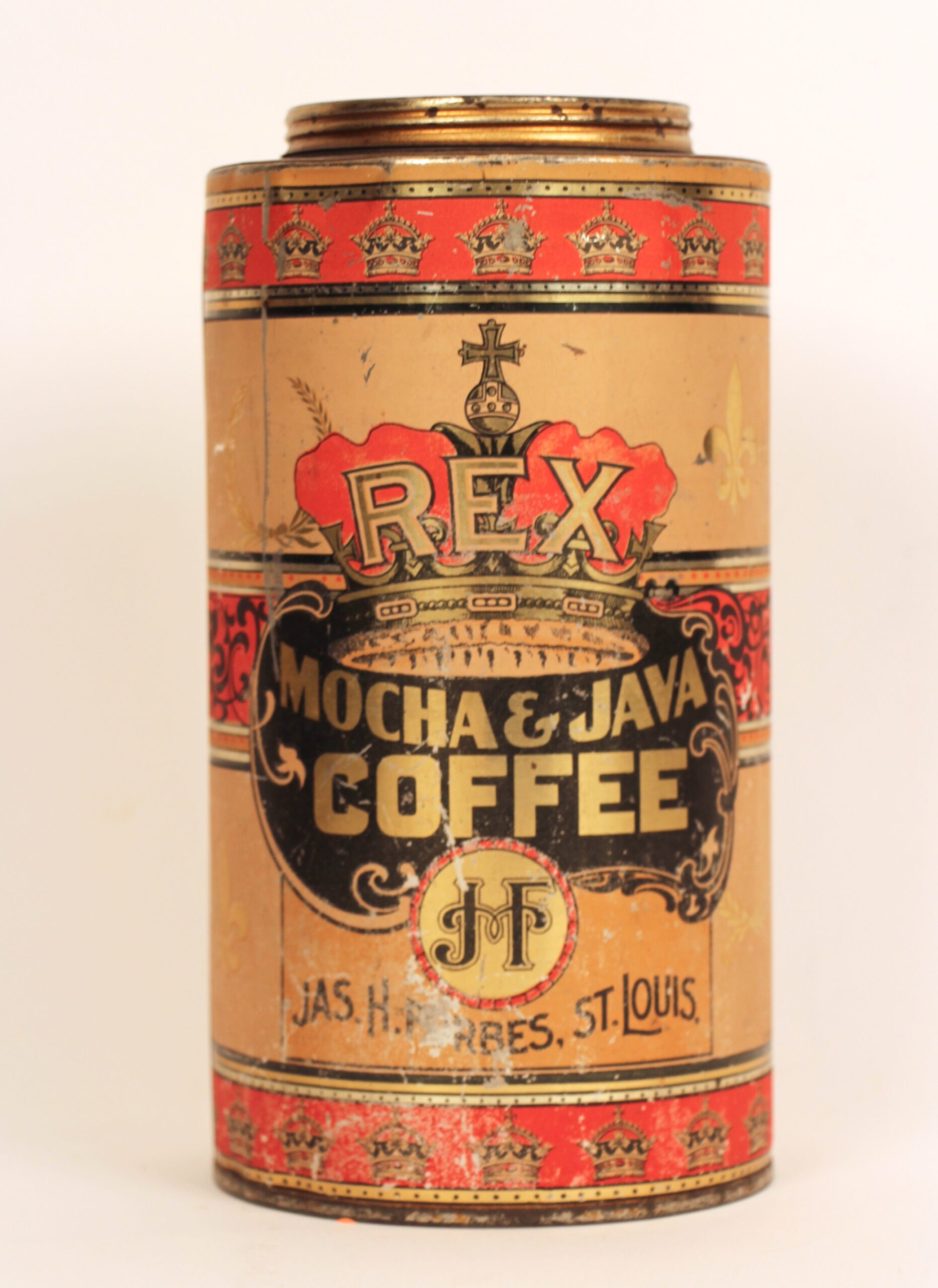 The Antique Advertising Expert | Rex Mocha Java Coffee Tin ...