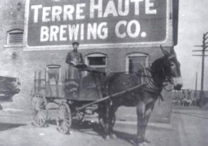 Terre Haute Brewing Co Horse Drawn Wagon, Circa 1910
